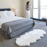澳洲进口纯羊毛地毯整张羊皮毛一体欧式房间卧室床前床边毯