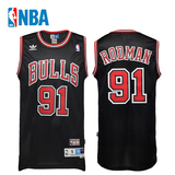 阿迪达斯 球衣NBA球星罗德曼91号10号篮球服透气吸汗复古无袖背心