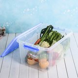 威翎塑料透明整理箱衣服收纳箱盒玩具收纳箱汽车后备箱储物箱45L