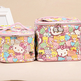 包邮出口日本韩国HELLO KITTY可爱KT小熊立体便携式 化妆包化妆箱
