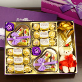 德芙费列罗巧克力礼盒装心形创意DIY玫瑰生日七夕情人节送女友