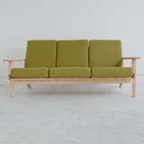 随园北欧宜家布艺三人四人客厅沙发组合现代简约亚麻沙发实木家具