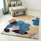 高端手工地毯客厅 欧式简美式长方形茶几毯卧室 床边毯可爱可定做