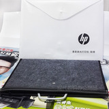 HP时尚潮款毛毡内胆包 手拎 电脑 商务 公文袋 pad包金属拎手质感