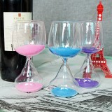 爆款创意红酒杯水晶沙漏摆件酒吧客厅卧室摆件情人节礼物生日礼物