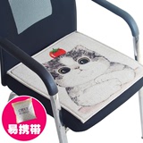 卡通学生坐垫椅垫棉麻坐垫椅子板凳垫防滑椅子垫餐椅垫办公室坐垫