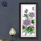 十格格 手工专卖法国DMC十字绣 中国风 国画牡丹-紫色