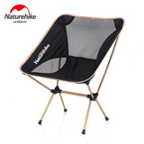 NH户外折叠椅子便携式月亮椅航空铝合金钓鱼凳休闲写生靠背椅