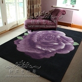 中式花卉地毯手工地毯客厅茶几地垫卧室羊毛地毯会所挂毯来图定制