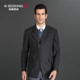 K-boxing/劲霸秋季时尚商务男装夹克 男士毛呢茄克FKWX3204