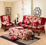 新品加厚红实木沙发椅子座垫高密度防滑拆洗坐垫 可定做海绵坐垫9