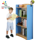 Infanton实木儿童书架学生书柜幼儿园收纳置物书架置物架展示书橱