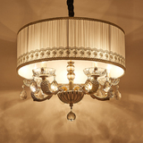 现代风格吊灯 简约大气客厅餐厅锌合金水晶简欧式吊灯卧室房间灯