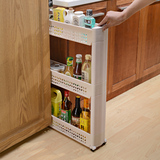 夹缝置物架厨房卫生间浴室冰箱缝隙收纳架可移动间缝整理储物层架