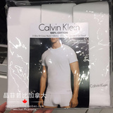 现货加拿大正品代购CK Calvin Klein男士纯棉圆领短袖内衣打底T恤