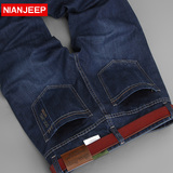 新款NIAN JEEP男士牛仔裤 秋季宽松直筒商务休闲中腰牛仔裤长裤子
