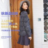 【人人返差价】2016春秋新款韩版宽松假两件连衣裙女K2Q6307