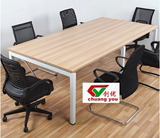 办公家具简易会议桌简约现代时尚钢架板式会议台组合长条桌培训桌