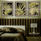 东南亚风格装饰画客厅卧室大堂挂画植物芭蕉叶现代简约挂画