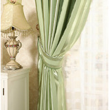 长沙窗帘纯色条纹全遮光布窗帘客厅卧室阳台简约现代风格特价定制
