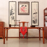 中式家具 实木明清仿古榆木 画案 简约案台 书画书法桌 古典书桌