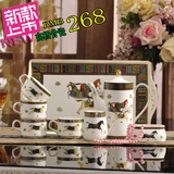 爱马仕咖啡杯具欧式茶具装带托盘高档陶瓷奢华骨瓷英式下午茶茶壶