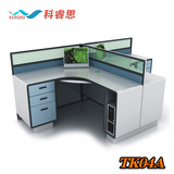 广州办公家具 新款 T型二人屏风职员办公桌 L型单人办公桌员工位
