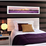 卧室床头壁画挂画餐厅酒店宾馆现代简约抽象横幅装饰画薰衣草摄影