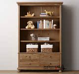 RH出口法国外贸实木家具 美式法式乡村仿古做旧儿童小书柜 书架