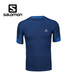 Salomon 萨洛蒙男款排汗透气速干衣 户外跑步运动短袖T恤 Agile