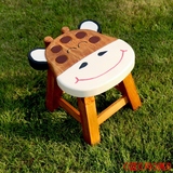 纯实木儿童凳子卡通小板凳创意凳可爱宝宝凳小熊圆凳换鞋凳矮木凳