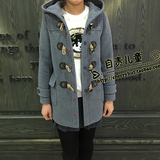 2015小熊冬季新款专柜正品品质韩国显瘦羊毛呢大衣外套学生代购tw
