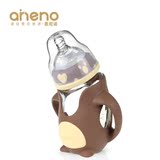 恩尼诺（aneno) 防摔玻璃奶瓶 可爱企鹅 纪念版 礼盒装
