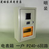 PZ40-1-6 单相一户铁电表箱 强电箱 配电箱 带锁 明装