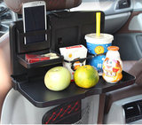 舜威汽车用饮料架托盘 车载餐桌餐盘车用餐桌 可折叠置物支架大号