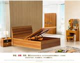 直销韩版经济型板式收纳1.5米1.8单双人高箱储物床气压简约现代