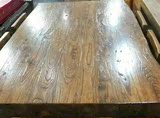 板家用吧台榆木餐桌原木桌板玄关定做真品榆木实木桌面板窗台