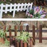木篱笆庭院阳台木围栏实木栅栏白花架园艺装饰碳化护栏防腐木室内