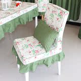 椅子套 餐椅套 餐椅连体椅套 田园棉布椅套—玫瑰庄园系列 可定做