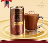 【现货】美国进口GODIVA高迪瓦/歌帝梵黑巧克力热可可粉罐装冲饮