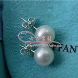 Tiffany蒂凡尼 925纯银珍珠pearl女士耳钉 耳饰