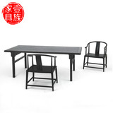 现代实木书桌椅子组合简约新中式书房家具茶桌写字台家用休闲桌案