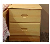 实木床头柜宜家风格收纳时尚现代斗柜带门简约现代储物柜松木家具