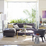 Bliss现代欧式双人沙发简约现代客厅家具实木转角可拆洗布艺沙发