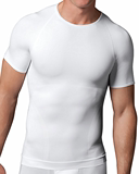 美国 透气强度收束扁平腹胸部瘦腰矫正体姿男士美体塑身衣打底衫