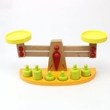 蒙氏教具木制天平称玩具 宝宝平衡游戏木质益智儿童玩具1-2-3岁