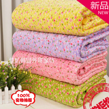 韩国正品短毛绒毯印花水洗纯棉斜纹保暖绒毯床单绒垫床上用品特价