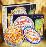 原装进口零食品 Danisa皇冠丹麦牛油曲奇饼干 908g礼盒装年货送礼