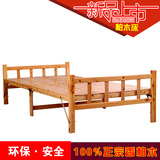 特价柏木床全实木床 出租房床便宜 单人床 双人床 1米 1.2米折叠