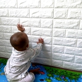 景墙防水幼儿园创意墙贴纸3d立体墙贴砖纹自粘壁纸客厅装饰电视背